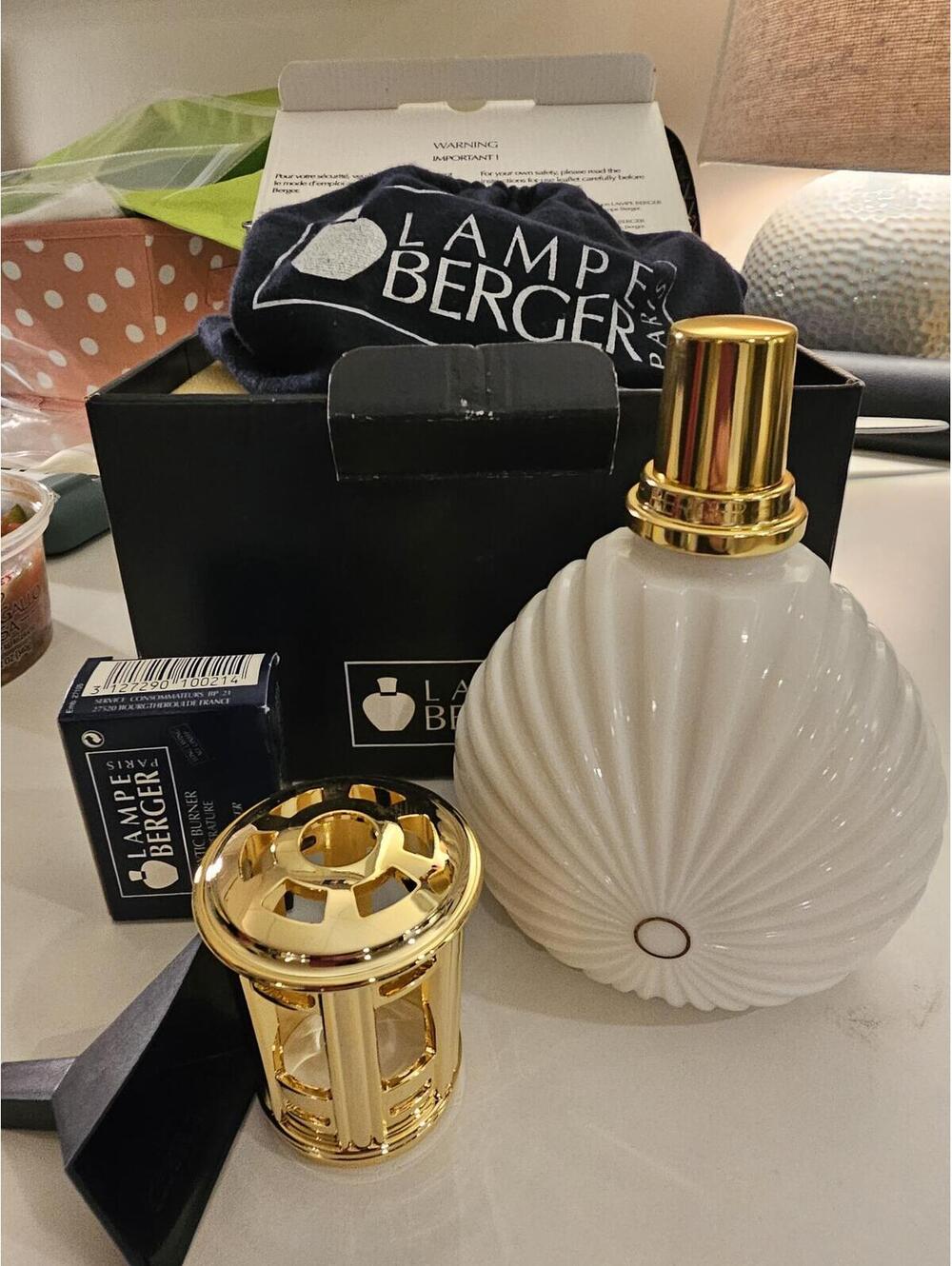 LAMPE BERGER-White Limoges Aroma NEW!